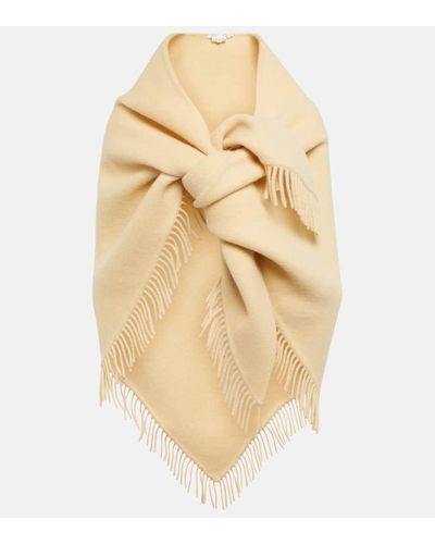 The Row Amelie Wool And Mohair Scarf - Natural