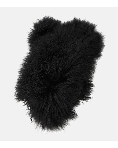 Ann Demeulemeester Carena Shearling And Leather Sleeves - Black
