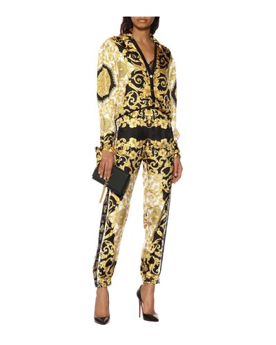 Pantalones de chándal de seda Versace | Lyst
