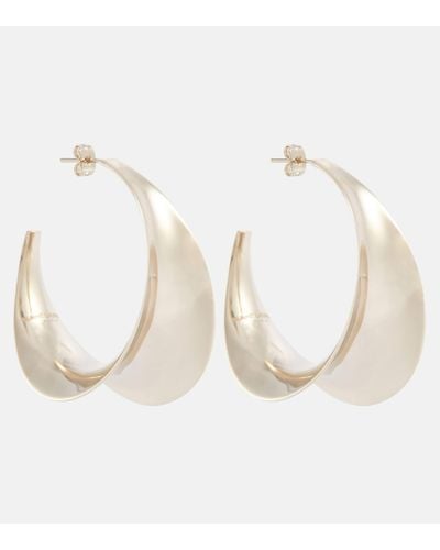 Saint Laurent Hoop Earrings - White