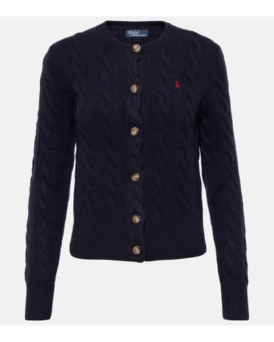 Polo Ralph Lauren Cardigan in cashmere e lana - Blu