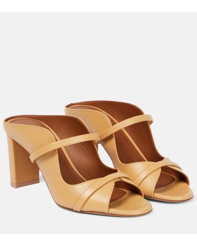 Malone Souliers Mules Norah 70 in pelle - Marrone