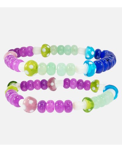 Roxanne First Set de 2 bracelets en quartz - Violet