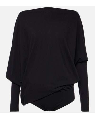 Wolford Gathered Jersey Bodysuit - Black
