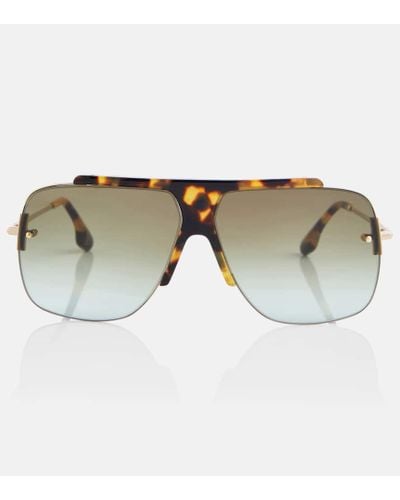 Victoria Beckham Aviator Sunglasses - Brown