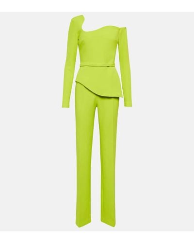 Safiyaa Jumpsuit Electra asimmetrica - Giallo