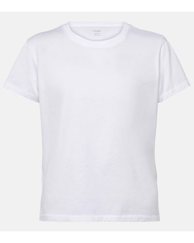 FRAME Baby Tee Cotton Jersey T-shirt - White