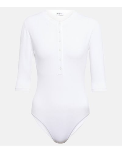 Alaïa Knit Bodysuit - White