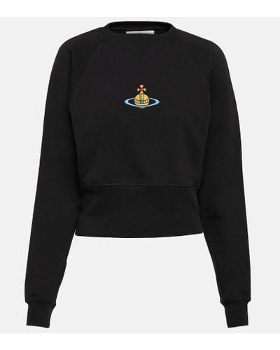 Vivienne Westwood Cropped-Sweatshirt aus Baumwolle - Schwarz