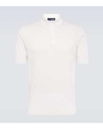 Lardini Superpiuma Cotton Polo Shirt - White