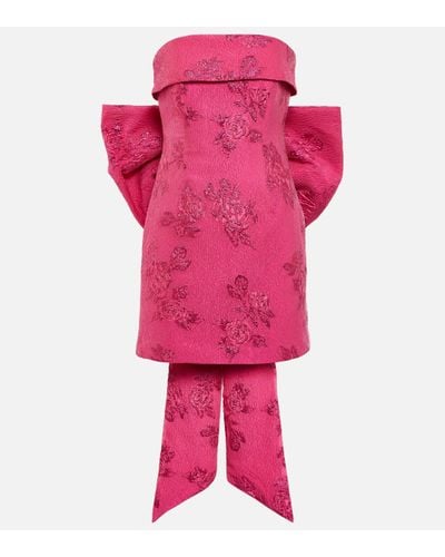 Rebecca Vallance Matchmaker Jacquard Minidress - Pink