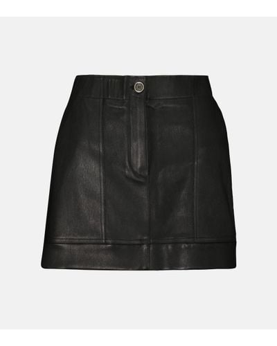 Stouls Mini-jupe Linette en cuir - Noir