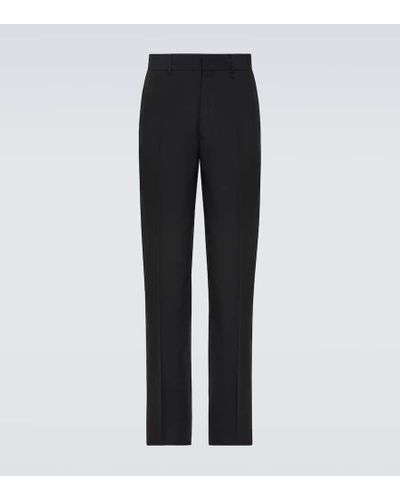 Givenchy Pantalones anchos de lana virgen - Negro
