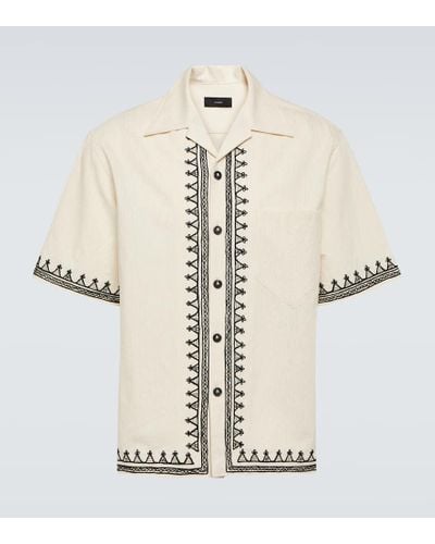 Alanui Akasha Embroidered Cotton-blend Shirt - White