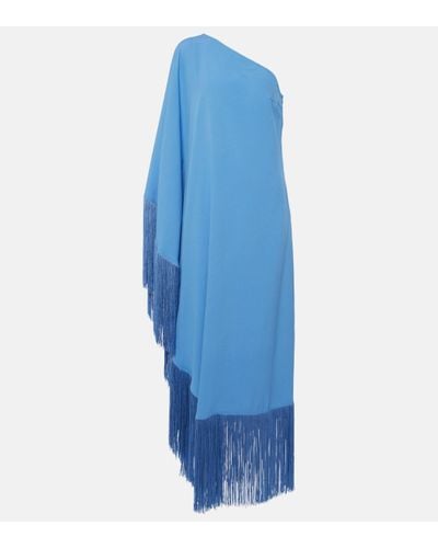 ‎Taller Marmo Robe longue Spritz en crepe - Bleu