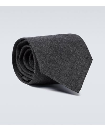 Prada Wool Tie - Grey