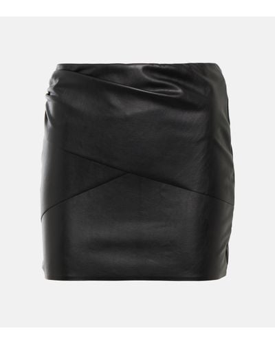 Wolford X N21 – Mini-jupe en cuir synthetique - Noir
