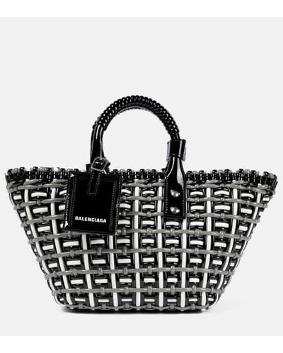 Balenciaga Cabas Bistro Basket XS en cuir synthetique - Noir