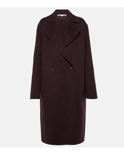 Stella McCartney Double-breasted Wool Coat - Red