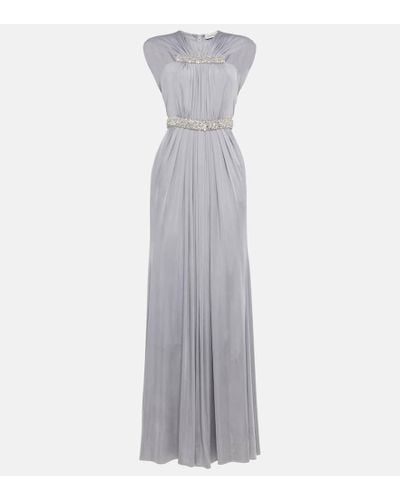 Alexander McQueen Caped Gown - White