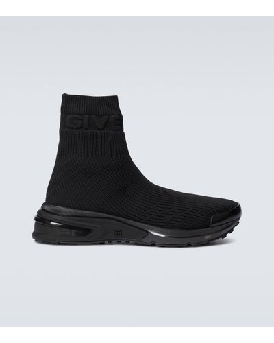 Givenchy Giv 1 Sock Trainers - Men's - Rubber/polyester/calf Leather - Black