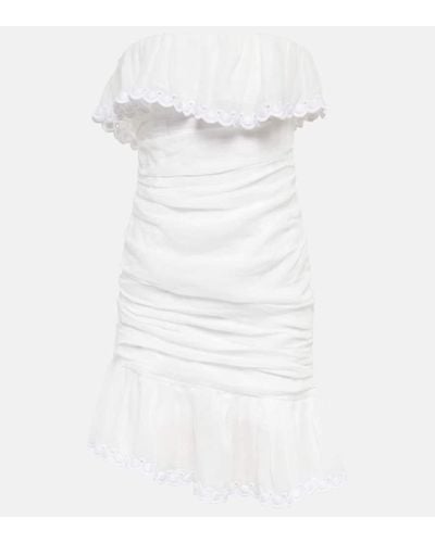 Isabel Marant Oxani Ruched Minidress - White