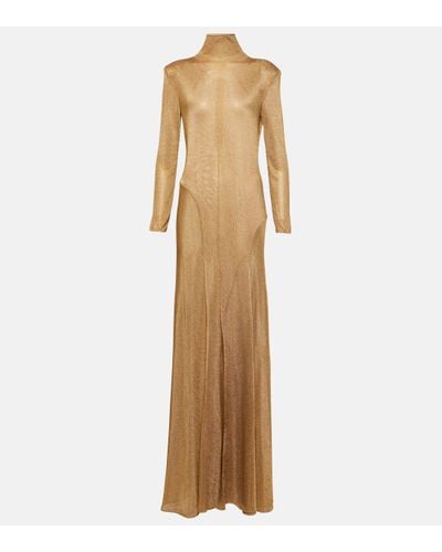 Tom Ford Robe longue a col roule - Neutre