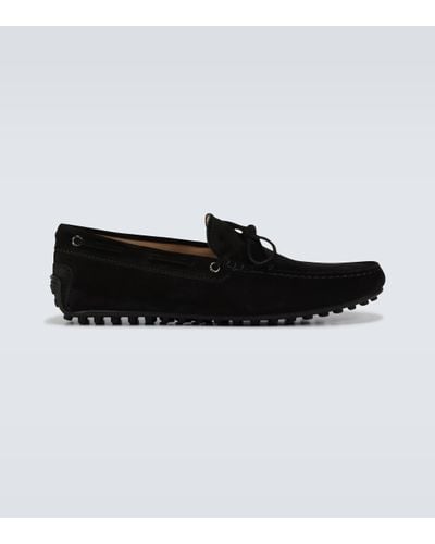 Tod's Gommino Suede Driving Shoe - Black