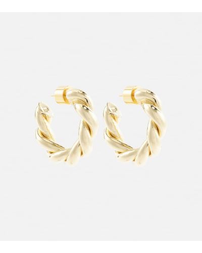 Jennifer Fisher Double Twisted 10kt Gold Hoop Earrings - Metallic