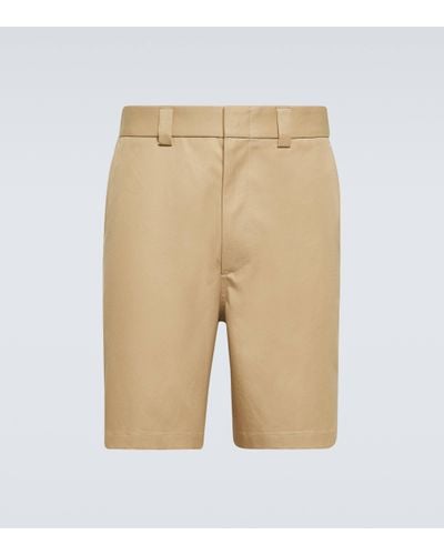 Gucci Cotton Twill Shorts - Natural