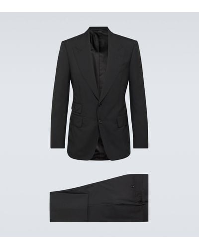Tom Ford Shelton Wool Suit - Black