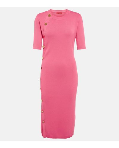 Altuzarra Minamoto Knit Midi Dress - Pink