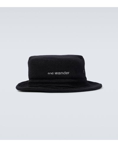 and wander Wool-blend Hat - Black