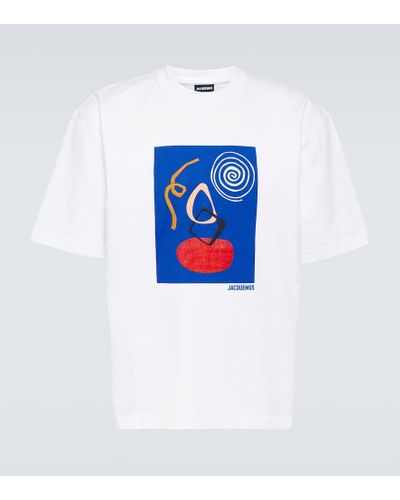 Jacquemus T-shirt Cuadro in jersey di cotone - Bianco