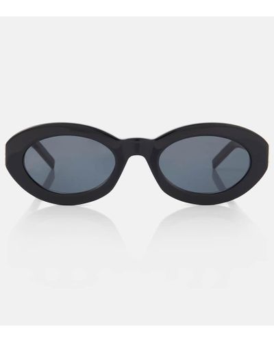 Saint Laurent Sl M136 Oval Sunglasses - Blue
