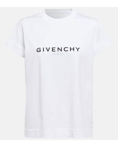 Givenchy Camiseta en jersey de algodon - Blanco
