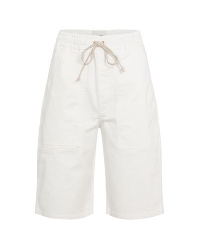 Nanushka Hadi Denim Bermuda Shorts - White