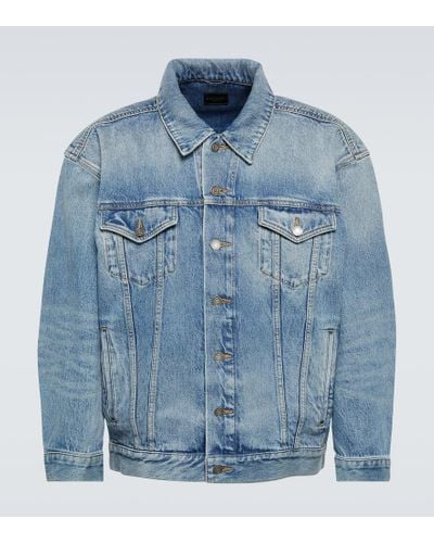 Saint Laurent Oversized Denim Jacket - Blue