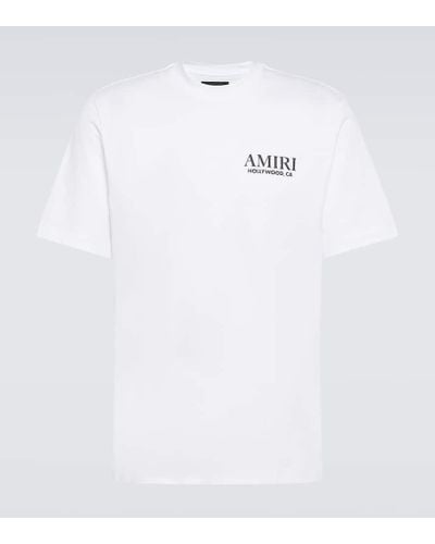 Amiri Camiseta de jersey de algodon con logo - Blanco