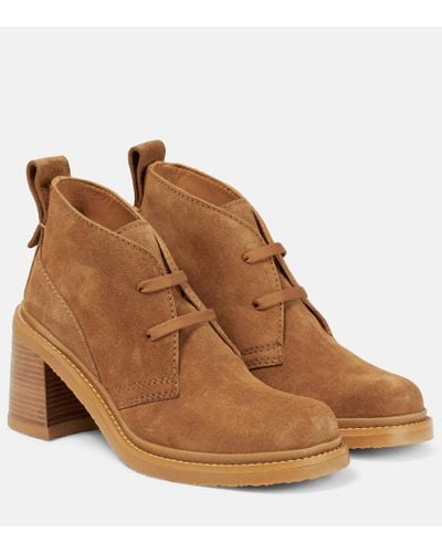 See By Chloé Bonni 80mm Suede Boots - Brown