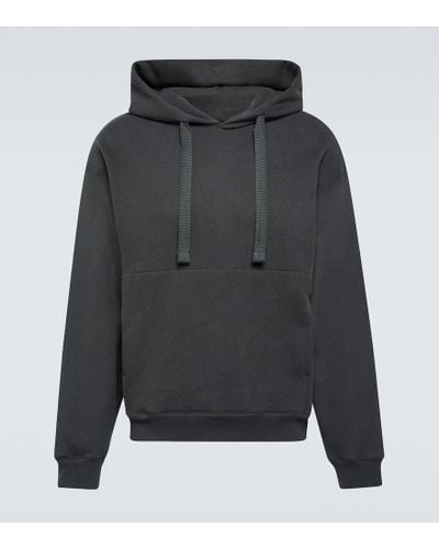 Lemaire Cotton-blend Jersey Hoodie - Gray