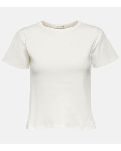 The Row Fedras Cotton-blend T-shirt - White