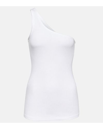 Isabel Marant One-shoulder Cotton Tank Top - White