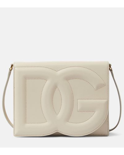 Dolce & Gabbana Sac a bandouliere DG Small en cuir - Neutre
