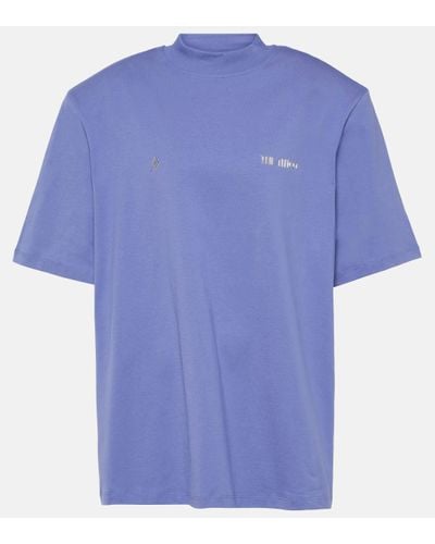 The Attico T-shirt Kilie oversize en coton a logo - Bleu