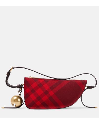 Burberry Shield Mini Shoulder Bag - Red