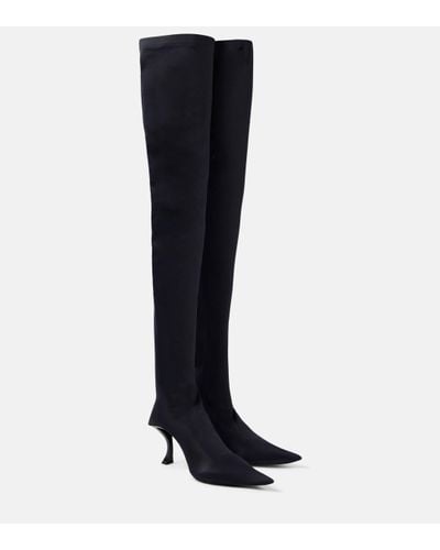 Balenciaga Hourglass Over-the-knee Boots - Black