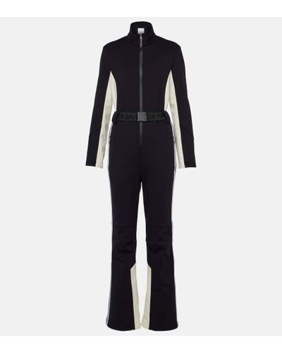 Yves Salomon Soft Shell Ski Suit - Blue