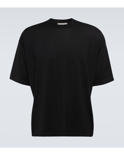 The Row T-shirt Dlomu en laine - Noir