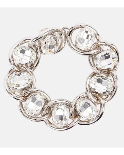 Marni Crystal-embellished Chain Bracelet - Metallic